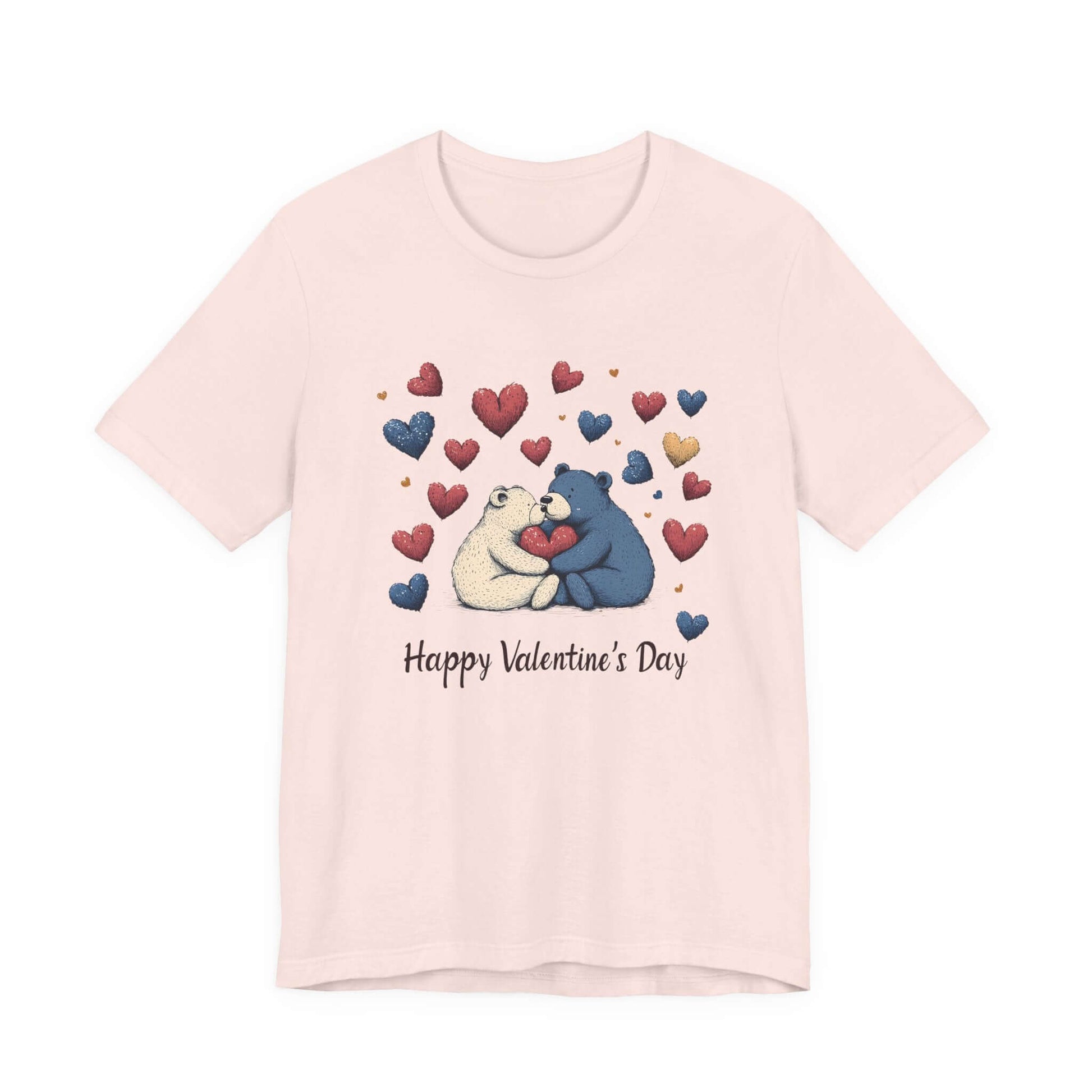 Bear Valentine Shirt, Cute Bear Shirt, Teddy Bear Shirt, Heart Valentine Shirt - Popbydesign