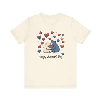 Bear Valentine Shirt, Cute Bear Shirt, Teddy Bear Shirt, Heart Valentine Shirt - Popbydesign