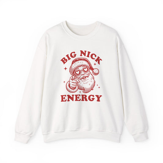 Big Nick Energy Christmas Shirt, Funny Santa Sweatshirt - Popbydesign