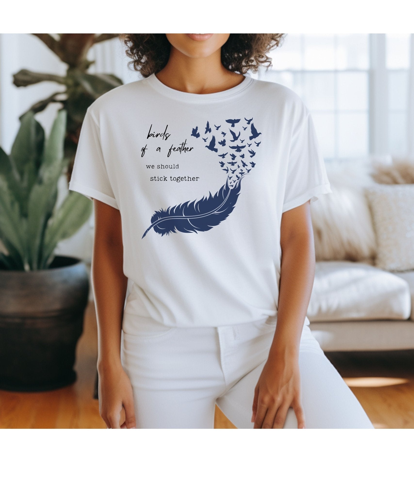 Birds From Feather Shirt, Bird Lovers Shirt, Bird Lovers Gift Tee - Popbydesign