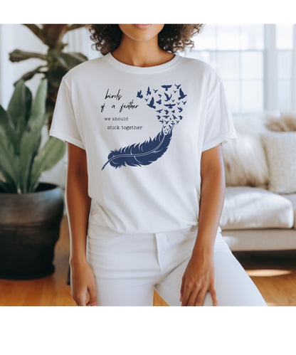 Birds From Feather Shirt, Bird Lovers Shirt, Bird Lovers Gift Tee - Popbydesign