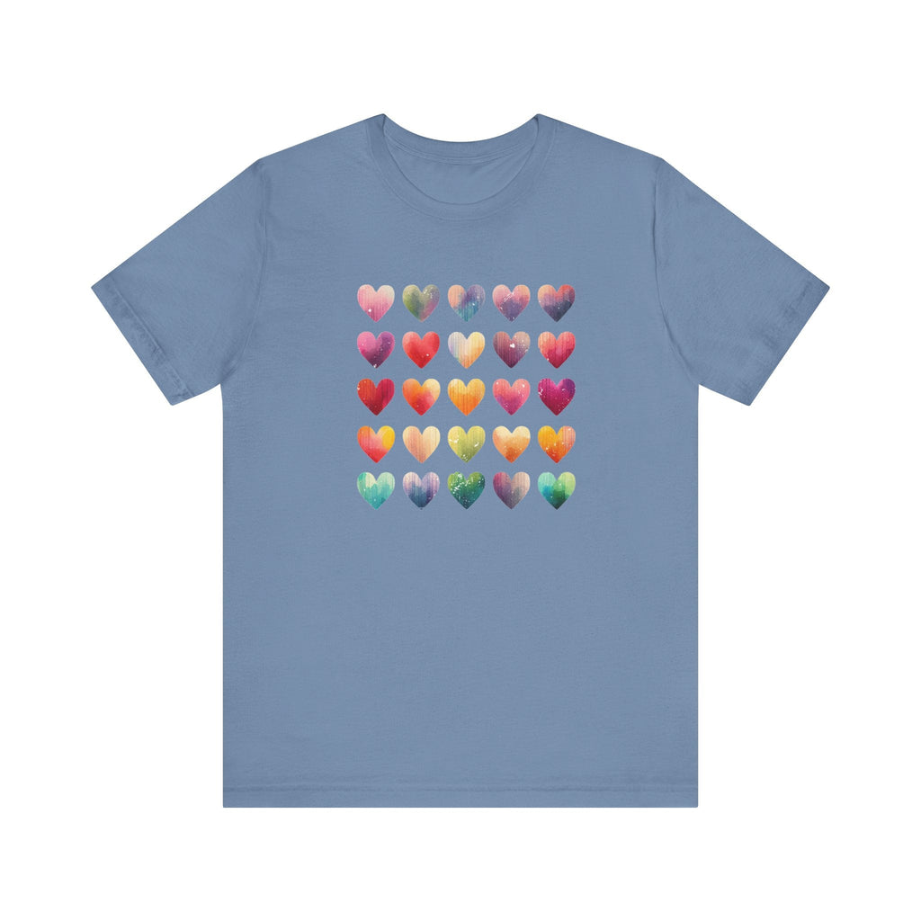 Boho Artsy Shirt, Watercolor Tee, Watercolor Heart Tee by PopCultureByDesign36