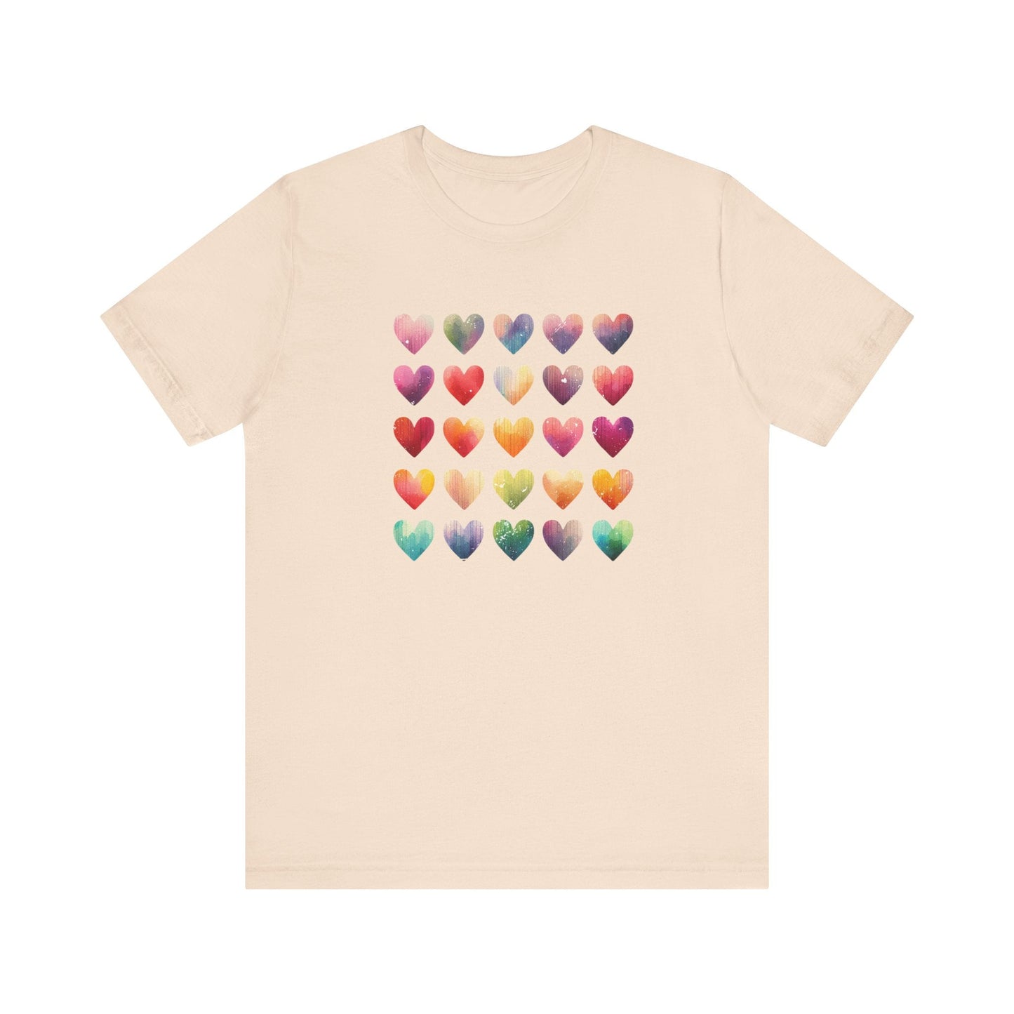 Boho Artsy Shirt, Watercolor Tee, Watercolor Heart Tee - Popbydesign