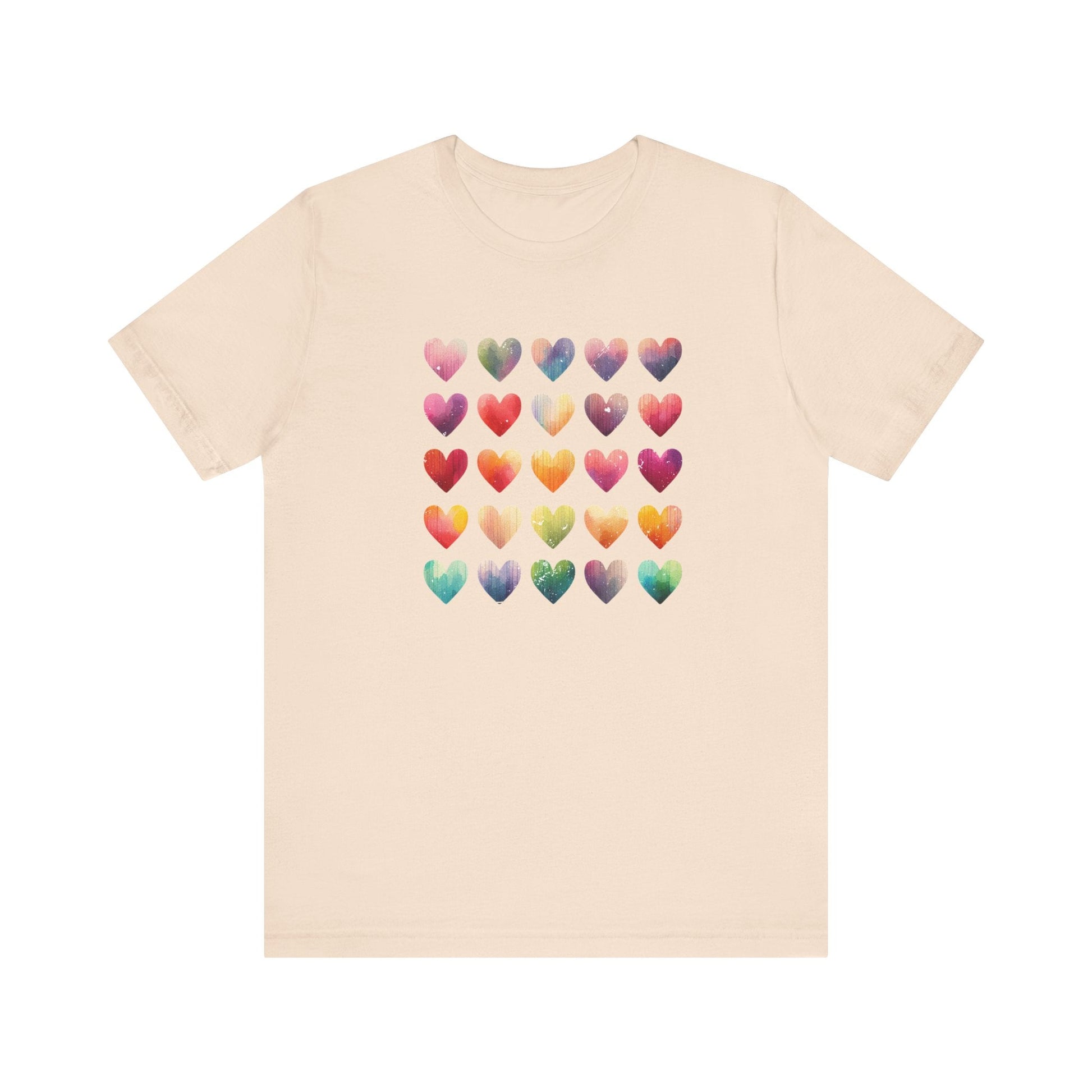 Boho Artsy Shirt, Watercolor Tee, Watercolor Heart Tee - Popbydesign