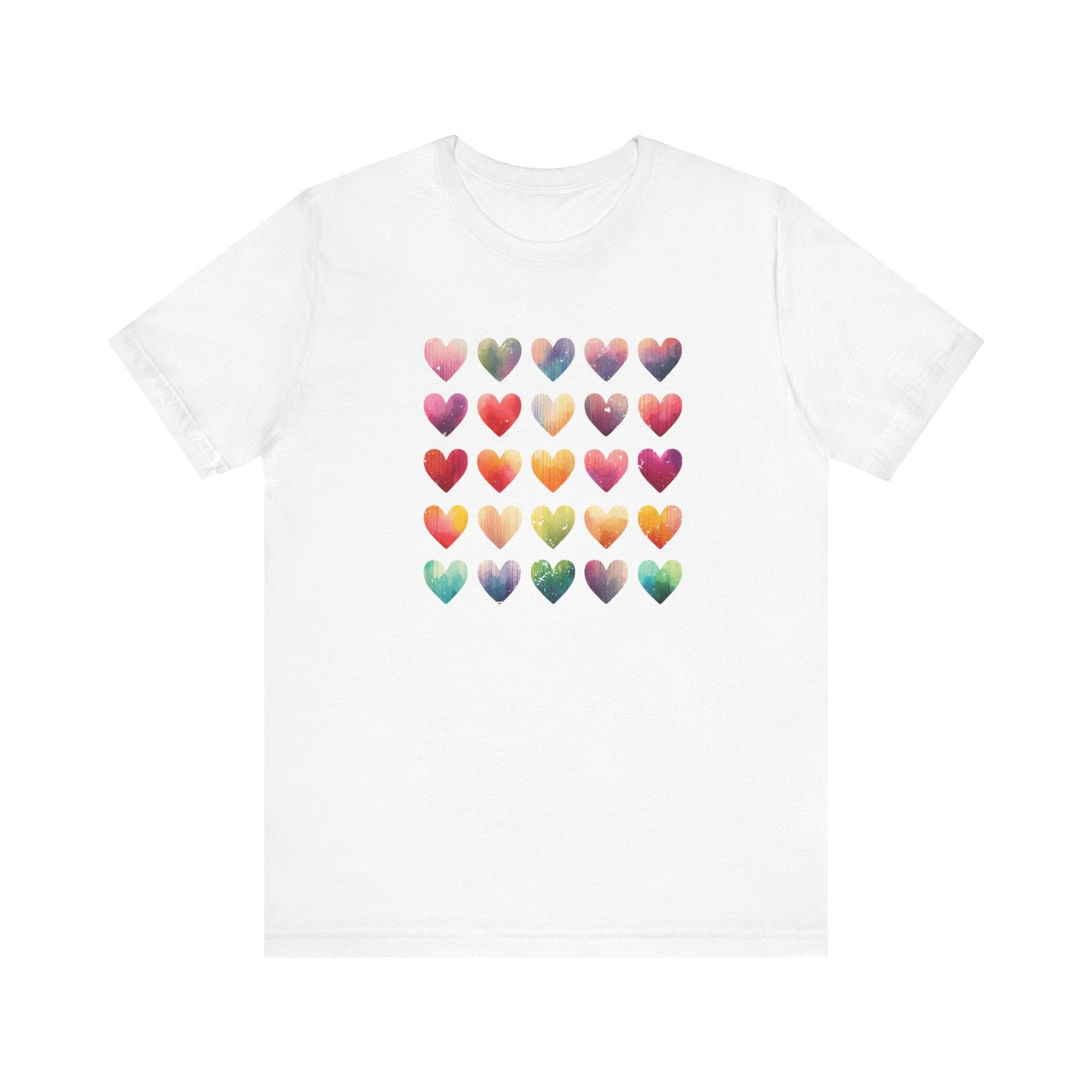 Boho Artsy Shirt, Watercolor Tee, Watercolor Heart Tee - Popbydesign