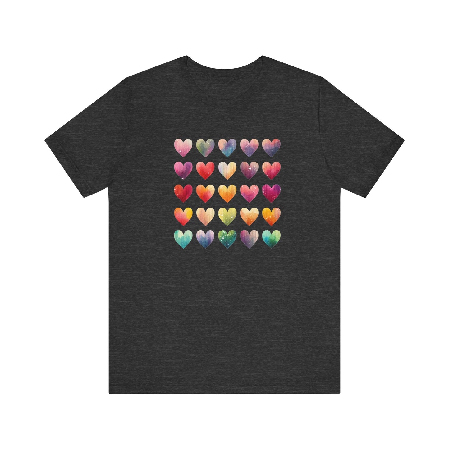 Boho Artsy Shirt, Watercolor Tee, Watercolor Heart Tee - Popbydesign