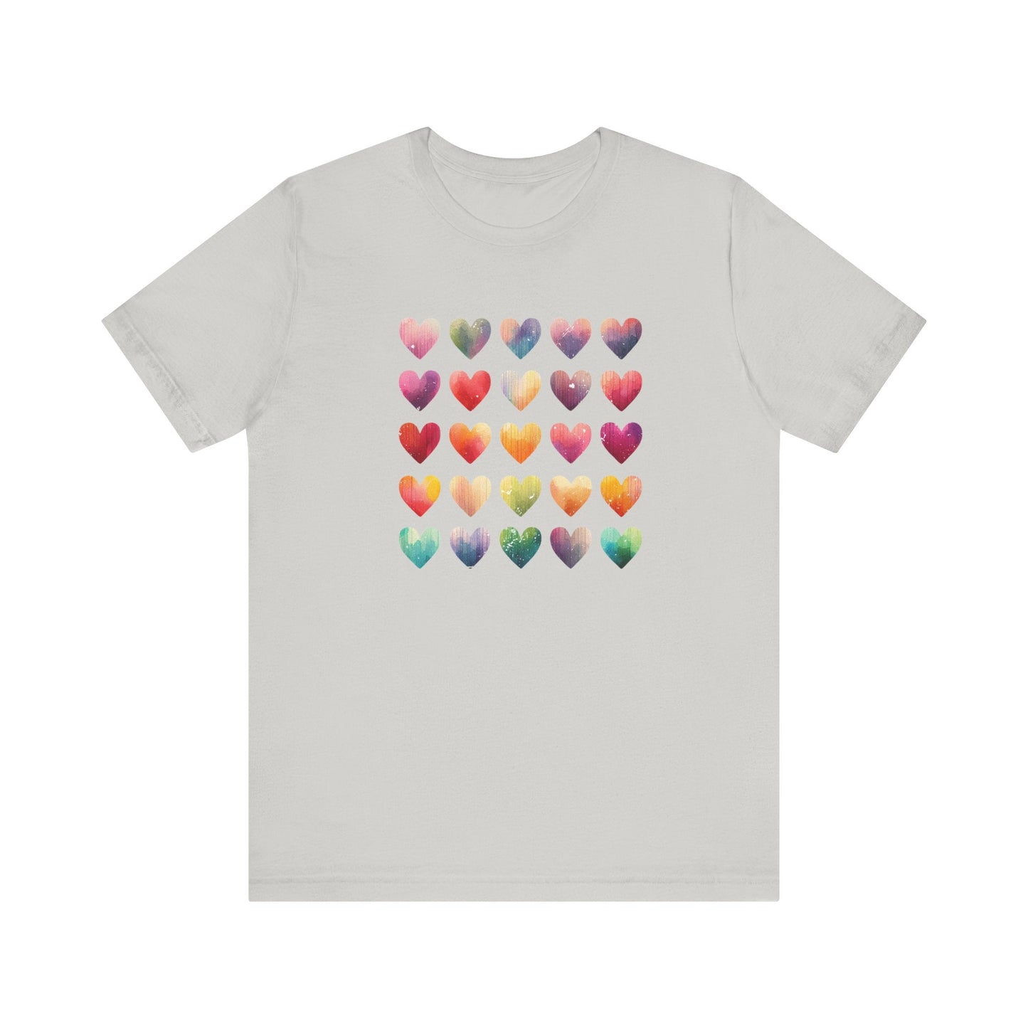 Boho Artsy Shirt, Watercolor Tee, Watercolor Heart Tee - Popbydesign