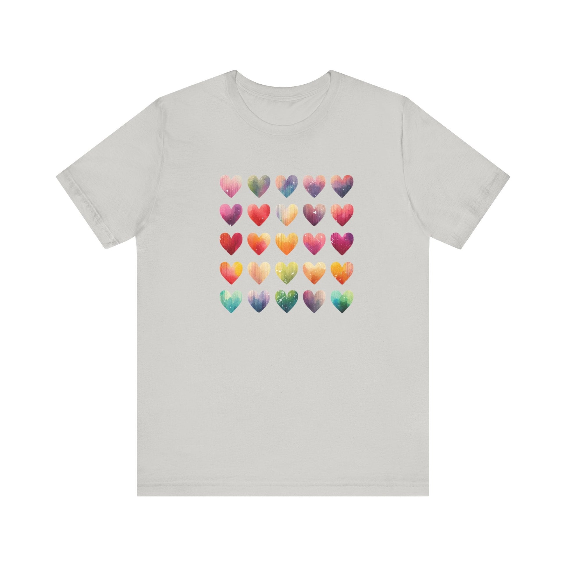 Boho Artsy Shirt, Watercolor Tee, Watercolor Heart Tee - Popbydesign