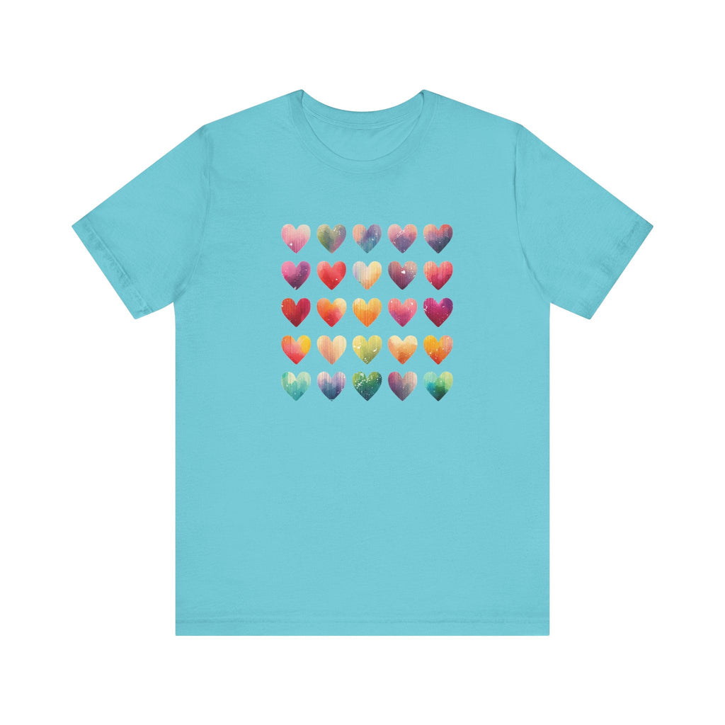 Boho Artsy Shirt, Watercolor Tee, Watercolor Heart Tee by PopCultureByDesign36