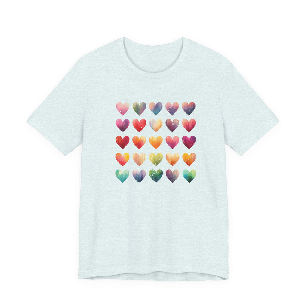 Boho Artsy Shirt, Watercolor Tee, Watercolor Heart Tee by PopCultureByDesign36