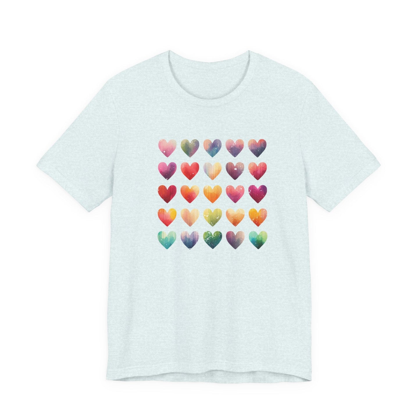 Boho Artsy Shirt, Watercolor Tee, Watercolor Heart Tee - Popbydesign