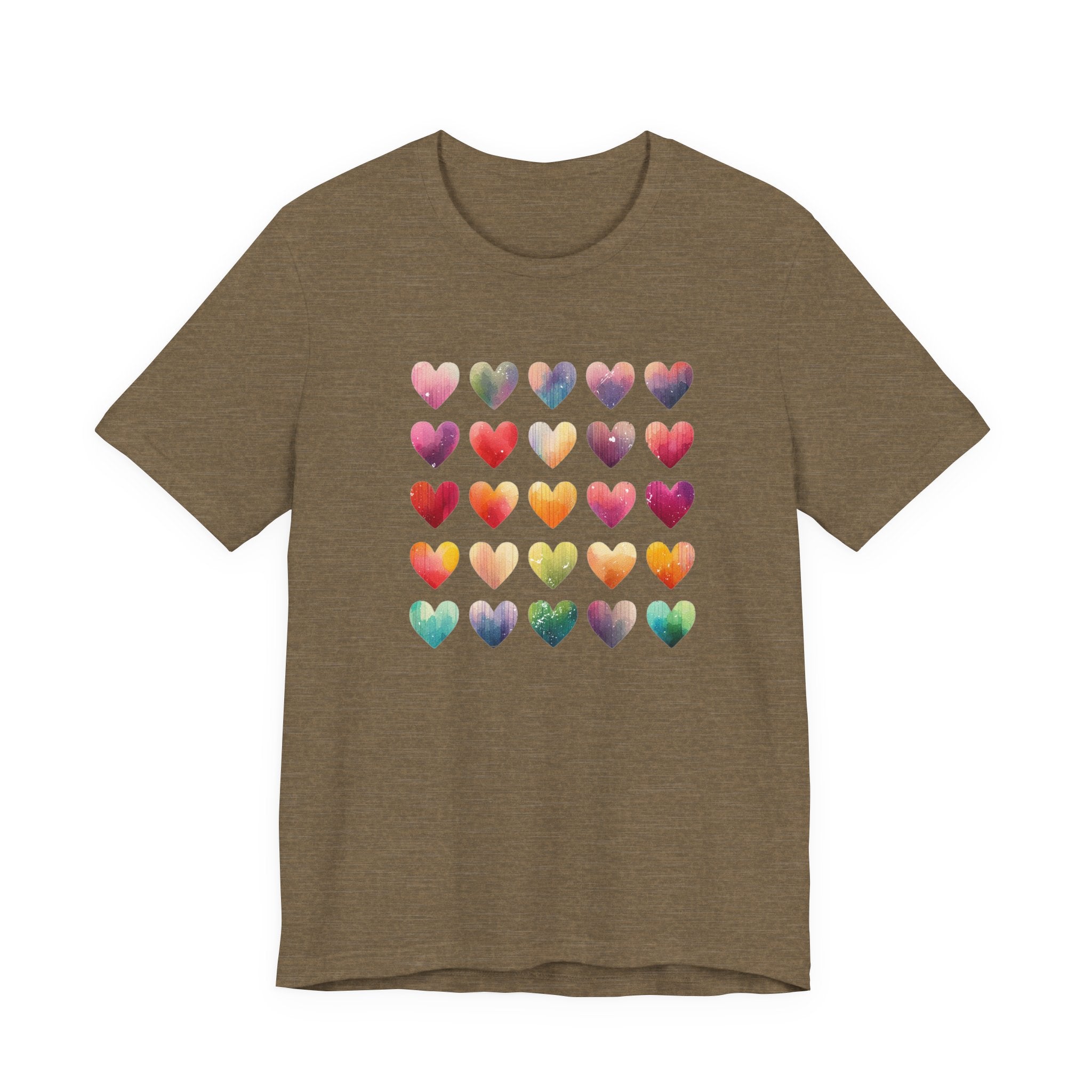 Boho Artsy Shirt, Watercolor Tee, Watercolor Heart Tee by PopCultureByDesign36