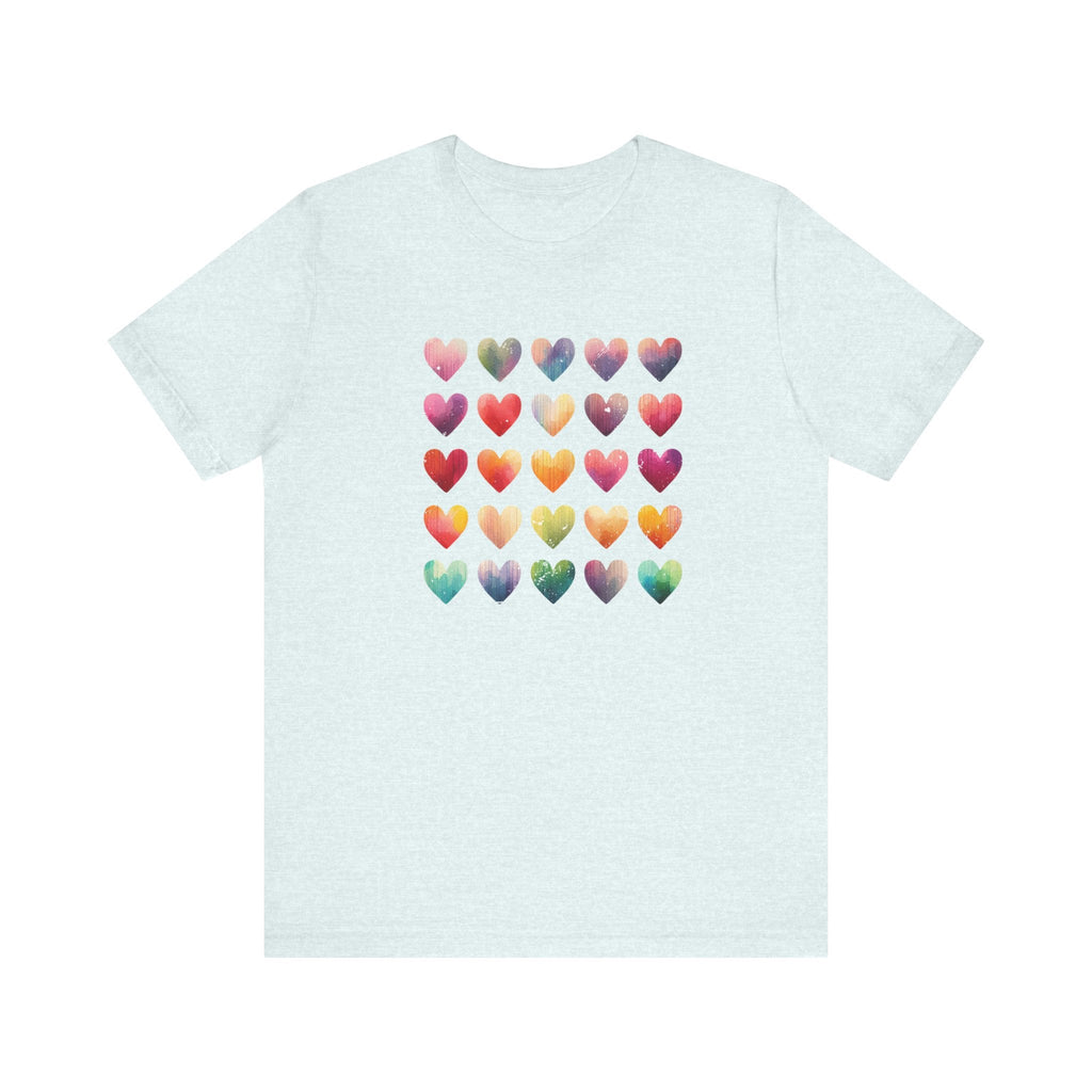 Boho Artsy Shirt, Watercolor Tee, Watercolor Heart Tee by PopCultureByDesign36