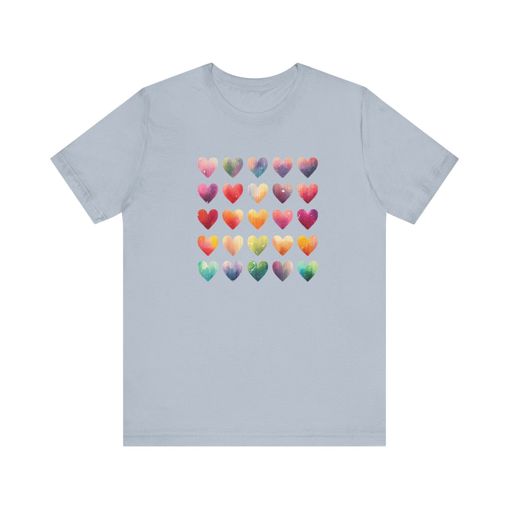 Boho Artsy Shirt, Watercolor Tee, Watercolor Heart Tee by PopCultureByDesign36