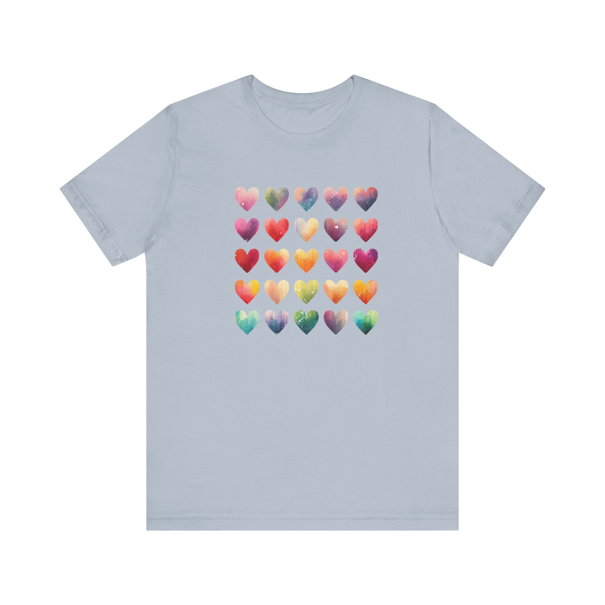 Boho Artsy Shirt, Watercolor Tee, Watercolor Heart Tee by PopCultureByDesign36