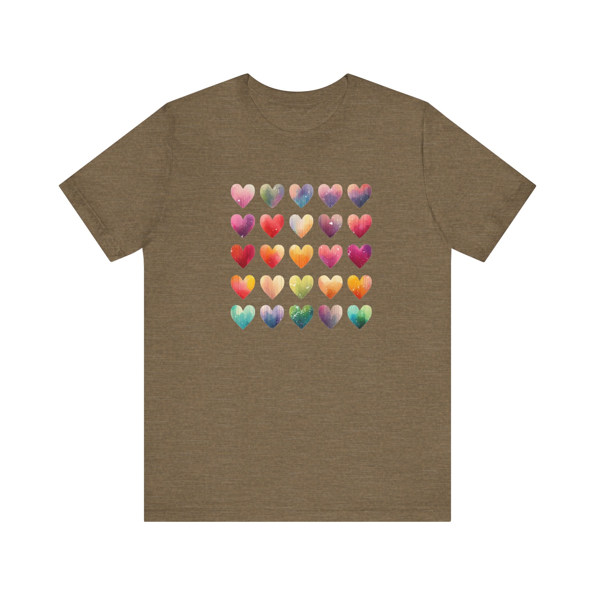Boho Artsy Shirt, Watercolor Tee, Watercolor Heart Tee by PopCultureByDesign36