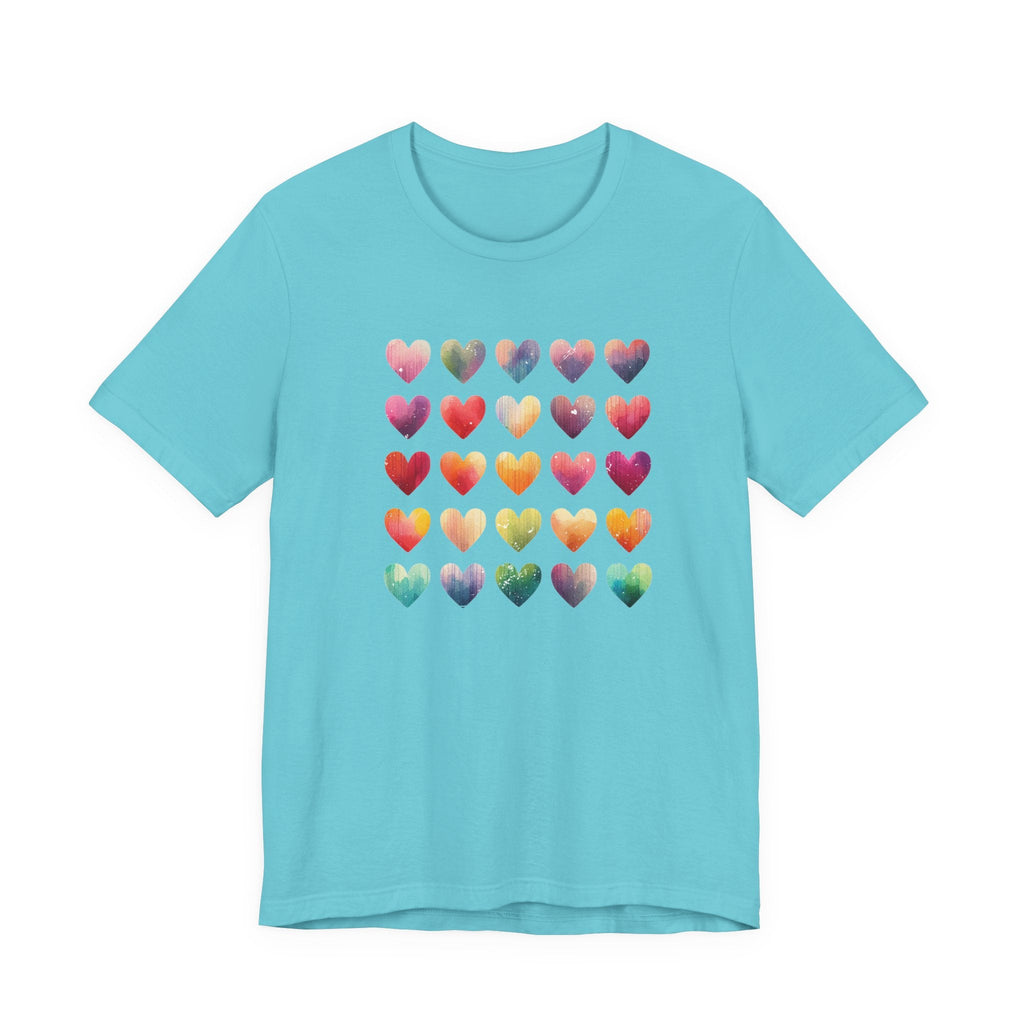 Boho Artsy Shirt, Watercolor Tee, Watercolor Heart Tee by PopCultureByDesign36