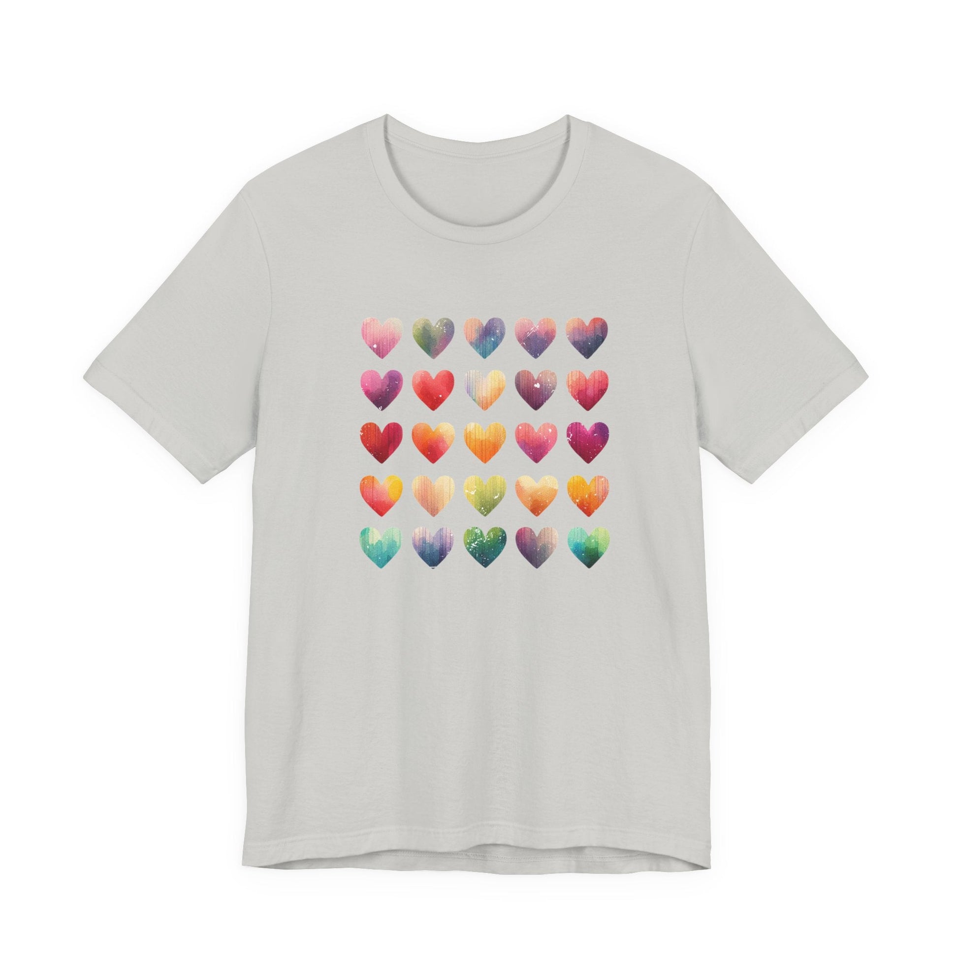 Boho Artsy Shirt, Watercolor Tee, Watercolor Heart Tee - Popbydesign