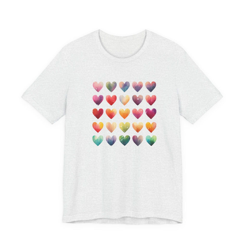 Boho Artsy Shirt, Watercolor Tee, Watercolor Heart Tee by PopCultureByDesign36