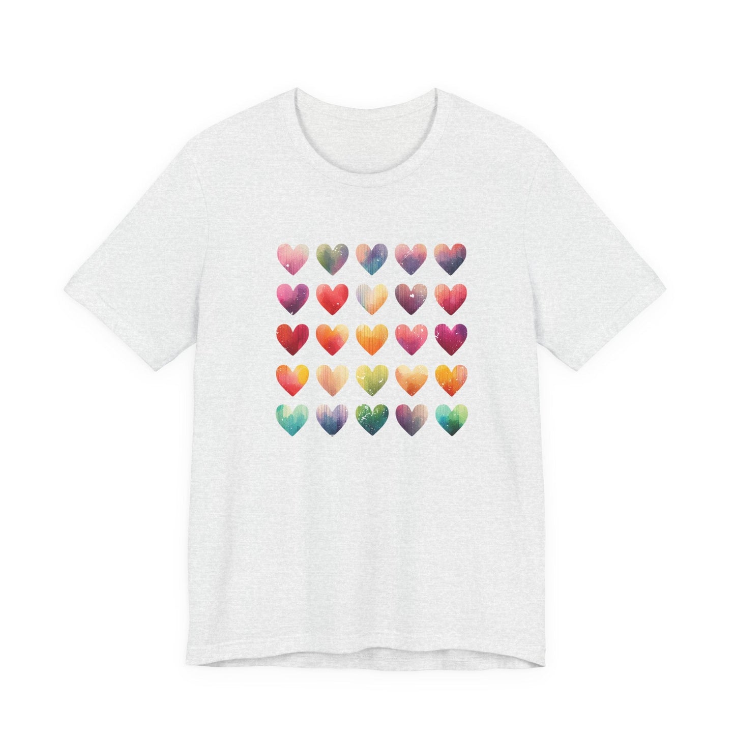 Boho Artsy Shirt, Watercolor Tee, Watercolor Heart Tee - Popbydesign