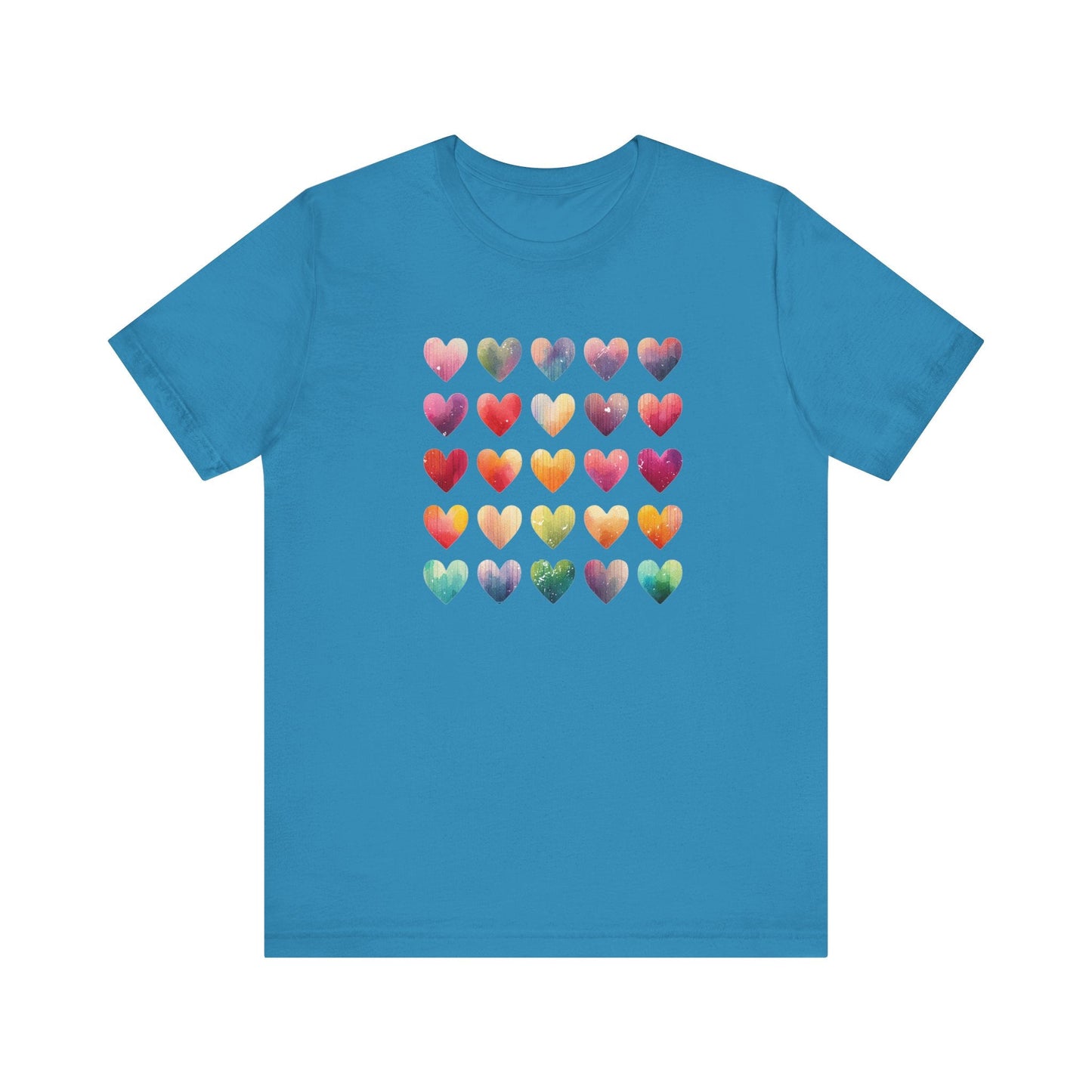 Boho Artsy Shirt, Watercolor Tee, Watercolor Heart Tee - Popbydesign