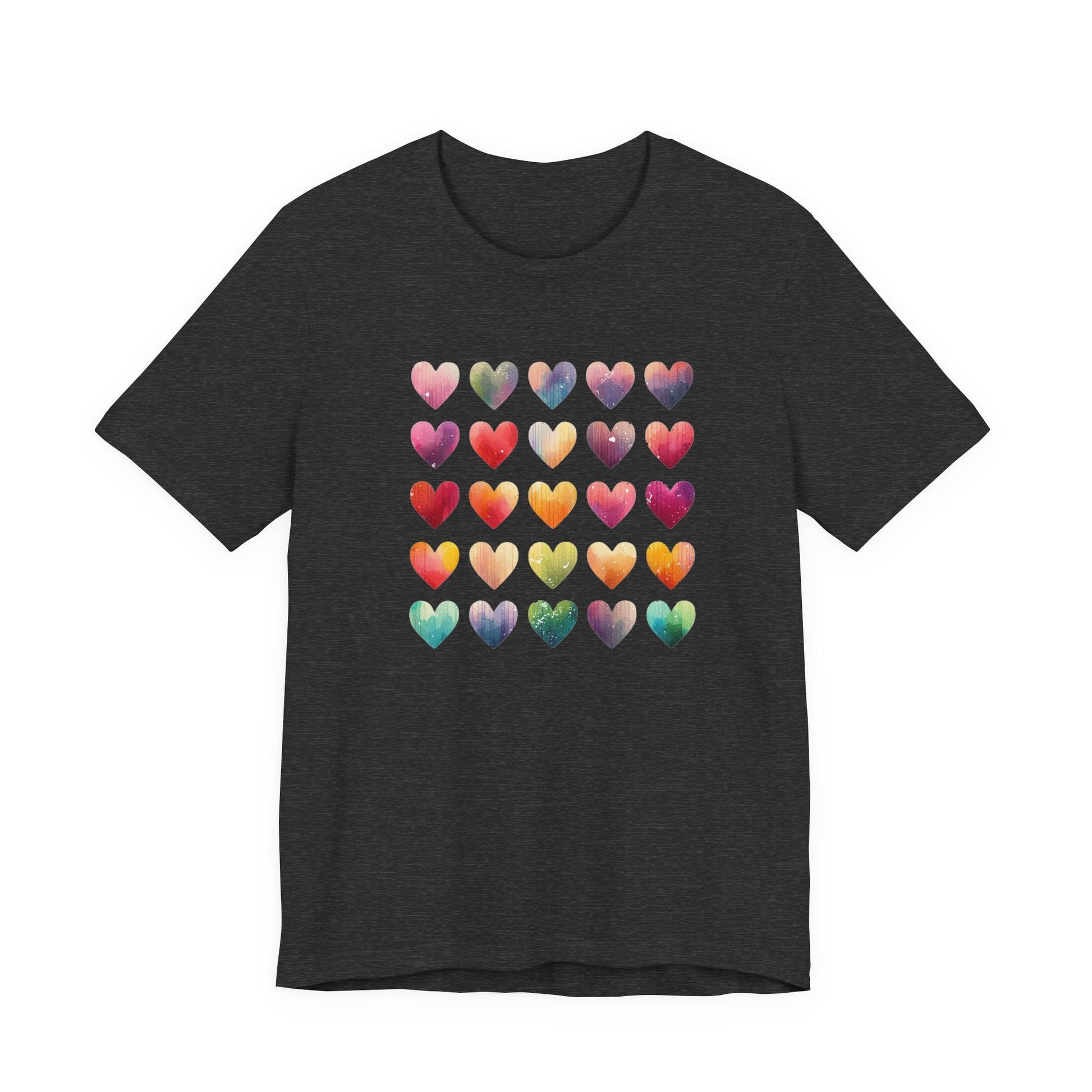 Boho Artsy Shirt, Watercolor Tee, Watercolor Heart Tee - Popbydesign