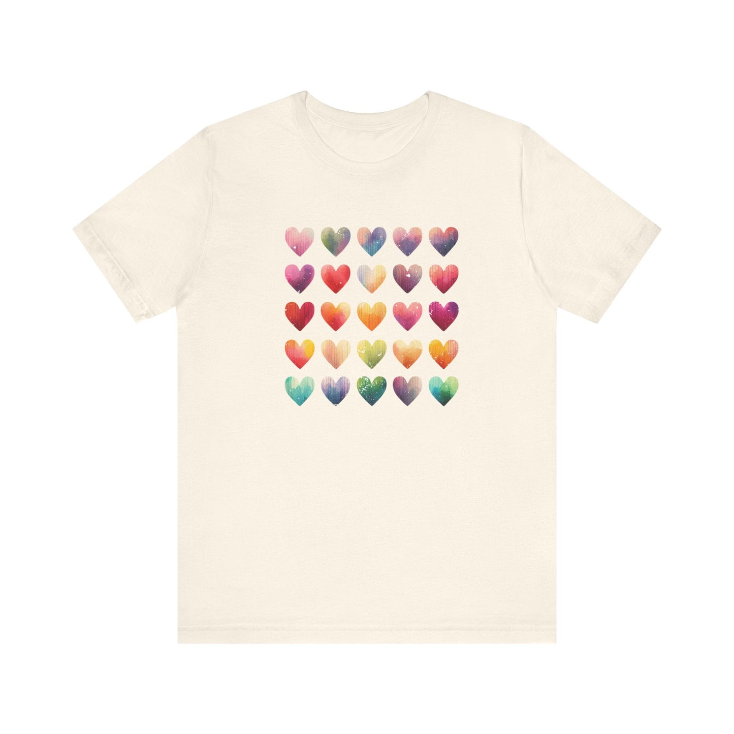 Boho Artsy Shirt, Watercolor Tee, Watercolor Heart Tee - Popbydesign