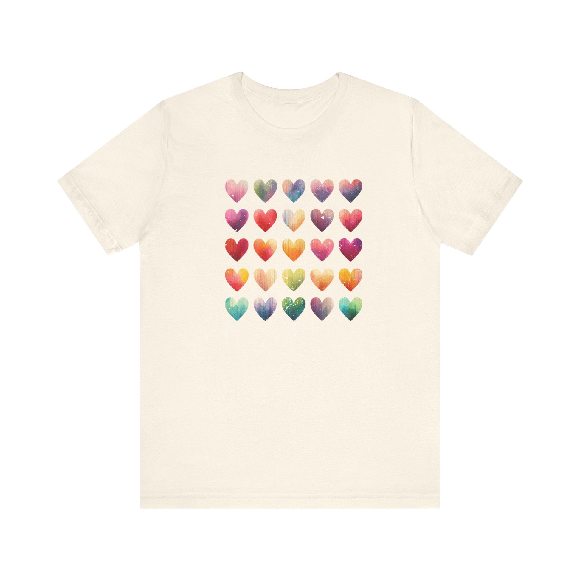 Boho Artsy Shirt, Watercolor Tee, Watercolor Heart Tee - Popbydesign