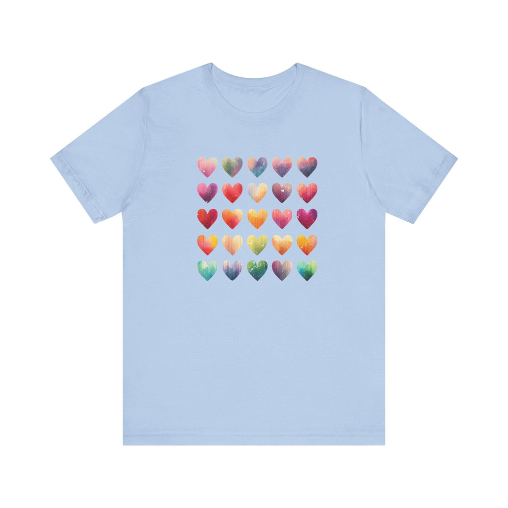Boho Artsy Shirt, Watercolor Tee, Watercolor Heart Tee by PopCultureByDesign36