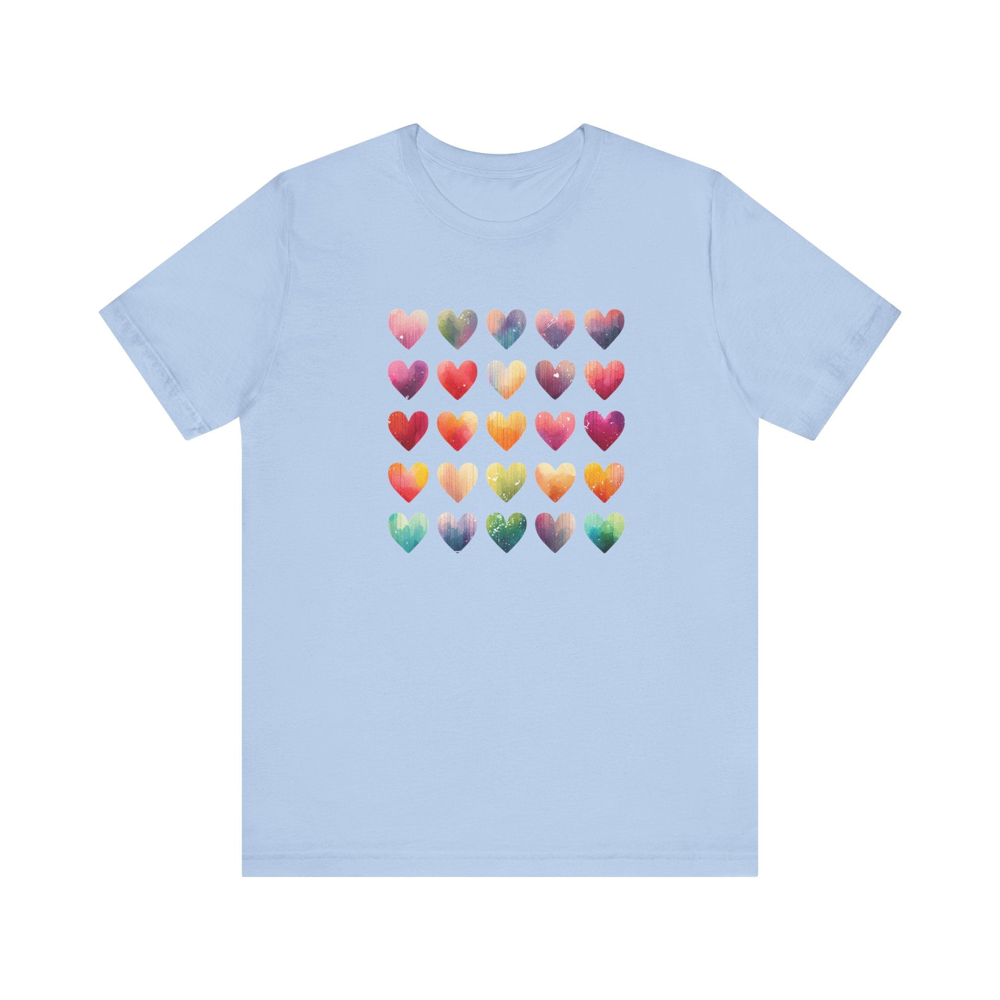 Boho Artsy Shirt, Watercolor Tee, Watercolor Heart Tee by PopCultureByDesign36