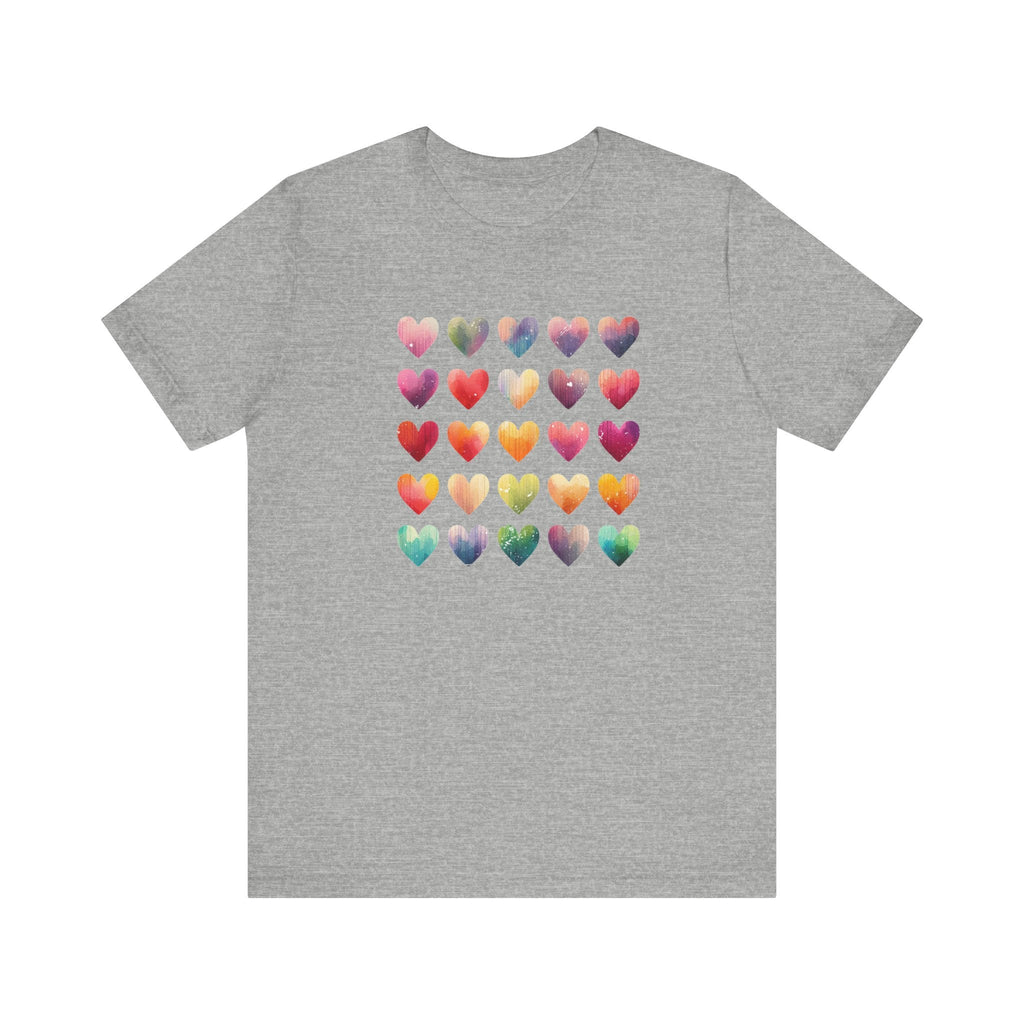 Boho Artsy Shirt, Watercolor Tee, Watercolor Heart Tee by PopCultureByDesign36