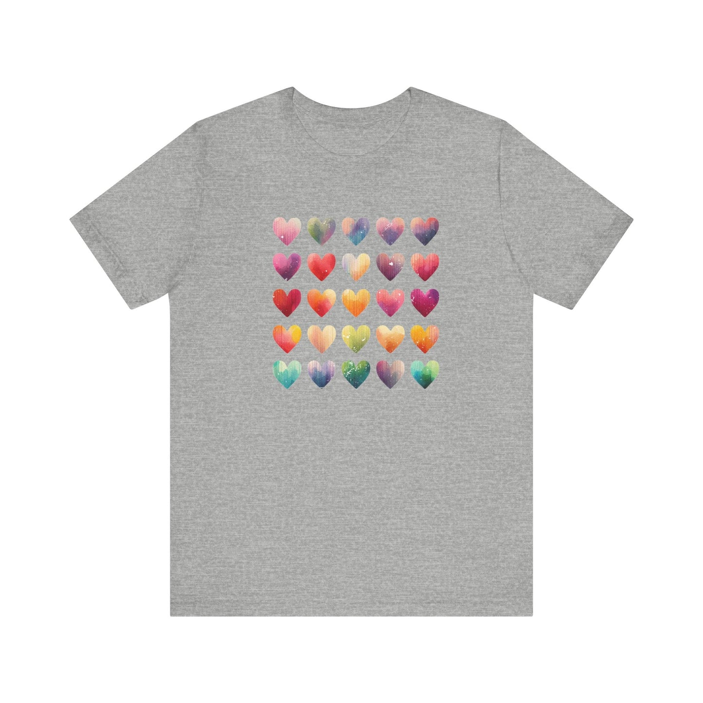 Boho Artsy Shirt, Watercolor Tee, Watercolor Heart Tee - Popbydesign