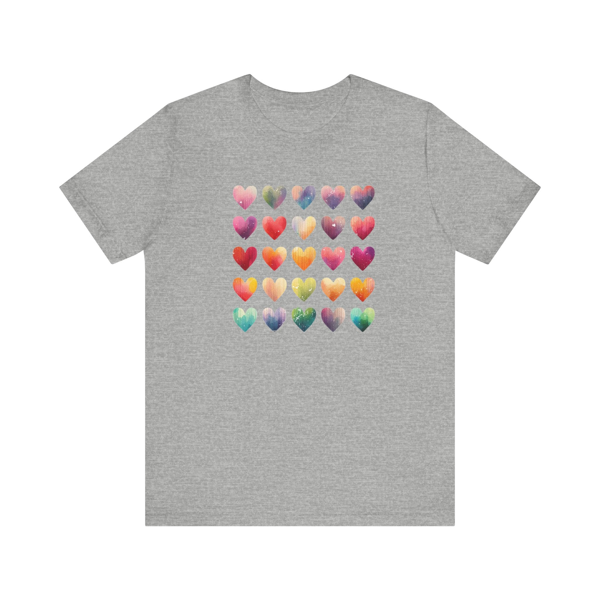 Boho Artsy Shirt, Watercolor Tee, Watercolor Heart Tee by PopCultureByDesign36