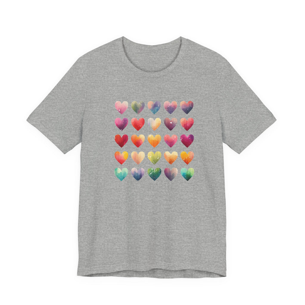 Boho Artsy Shirt, Watercolor Tee, Watercolor Heart Tee by PopCultureByDesign36