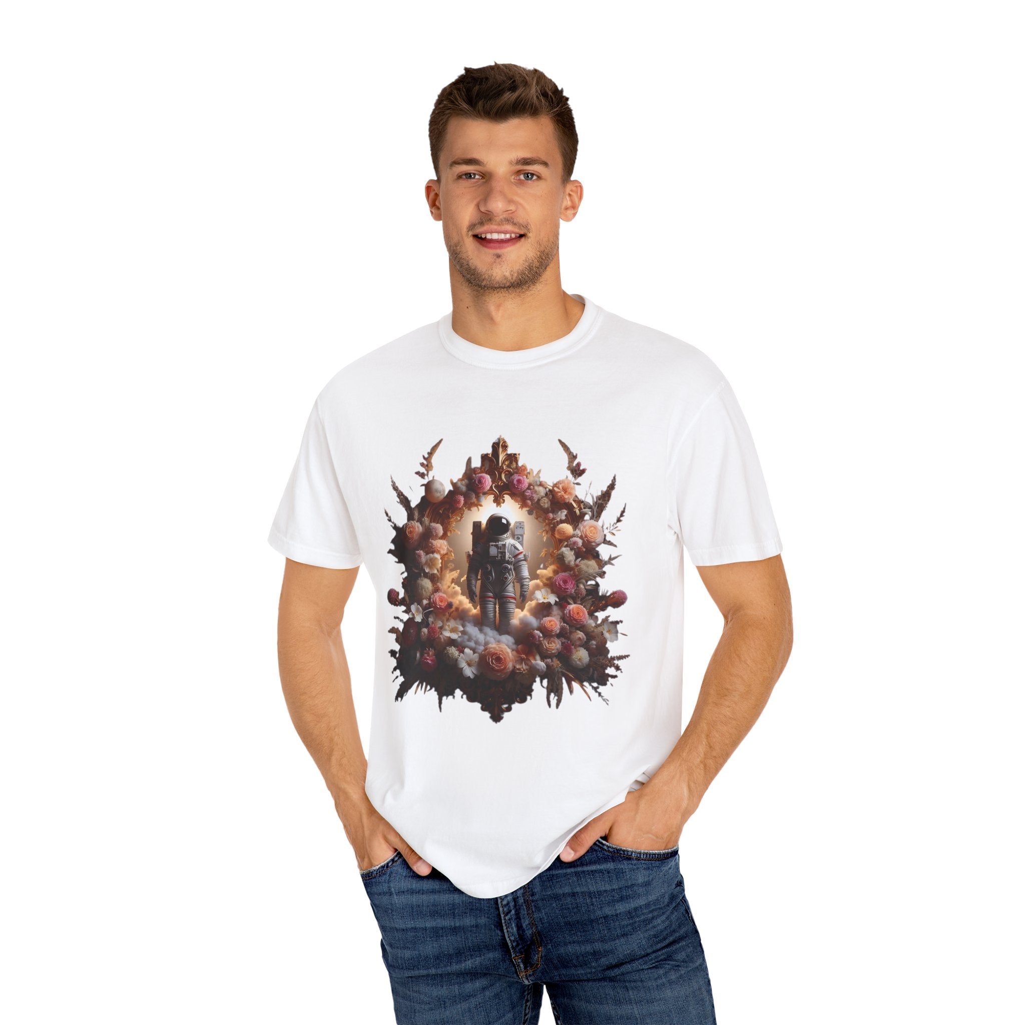 Boho Astronaut Shirt, Astronaut Shirt, Womens Space Shirt by Printify