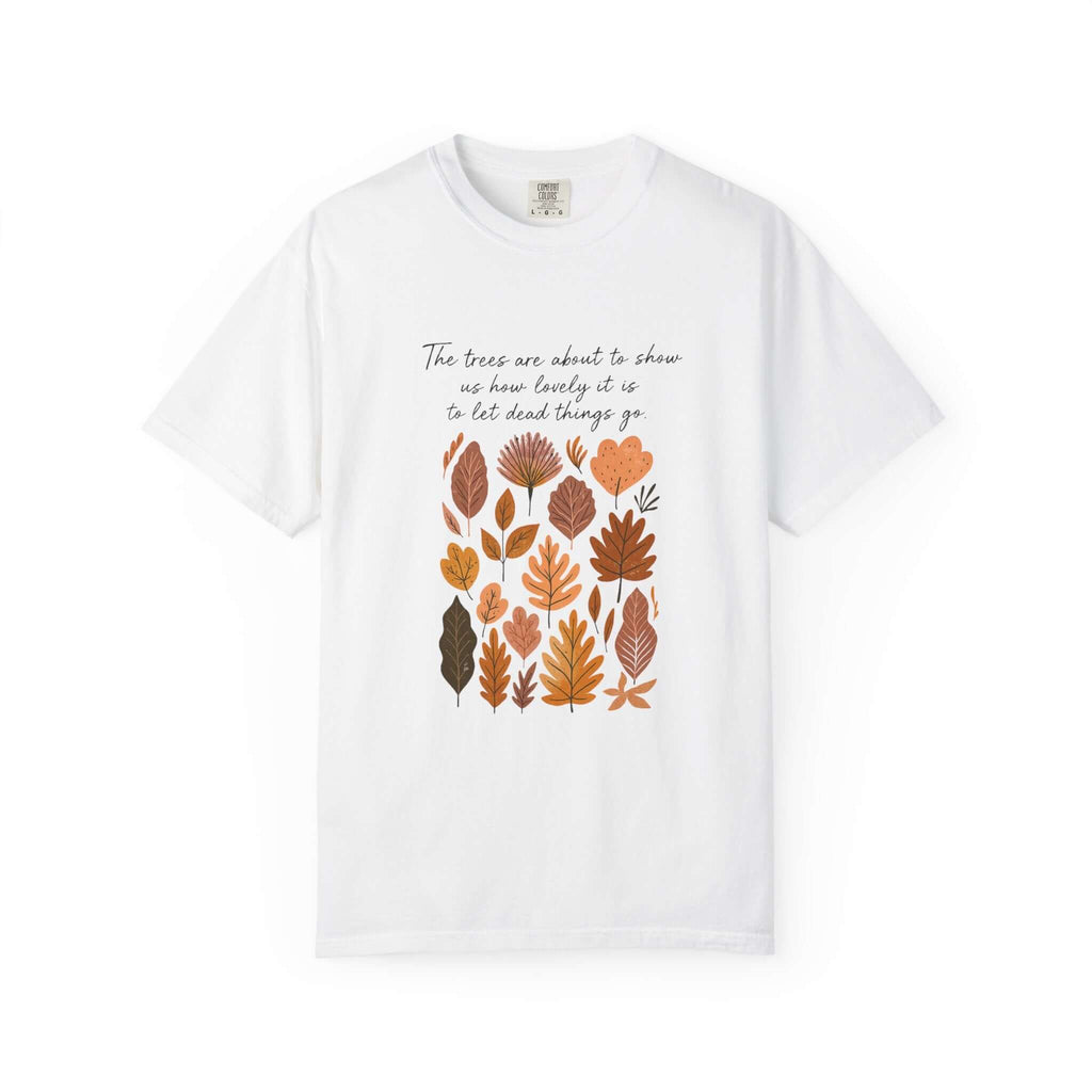 Boho Poem Fall Leaves T-shirt, Fall Shirt, Unisex Fall Top by PopCultureByDesign36