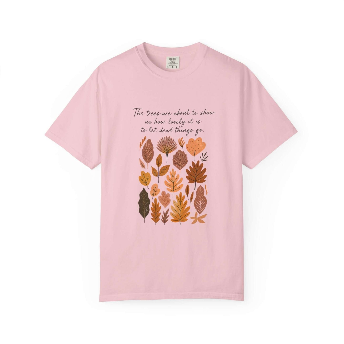 Boho Poem Fall Leaves T-shirt, Fall Shirt, Unisex Fall Top - Popbydesign