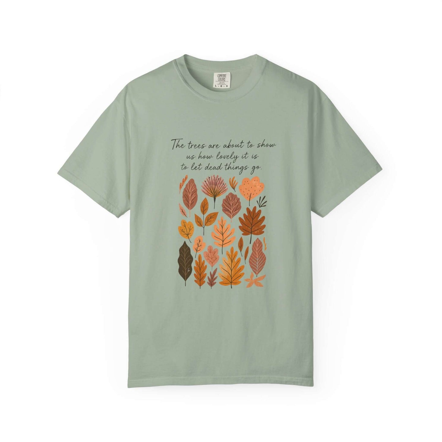 Boho Poem Fall Leaves T-shirt, Fall Shirt, Unisex Fall Top - Popbydesign