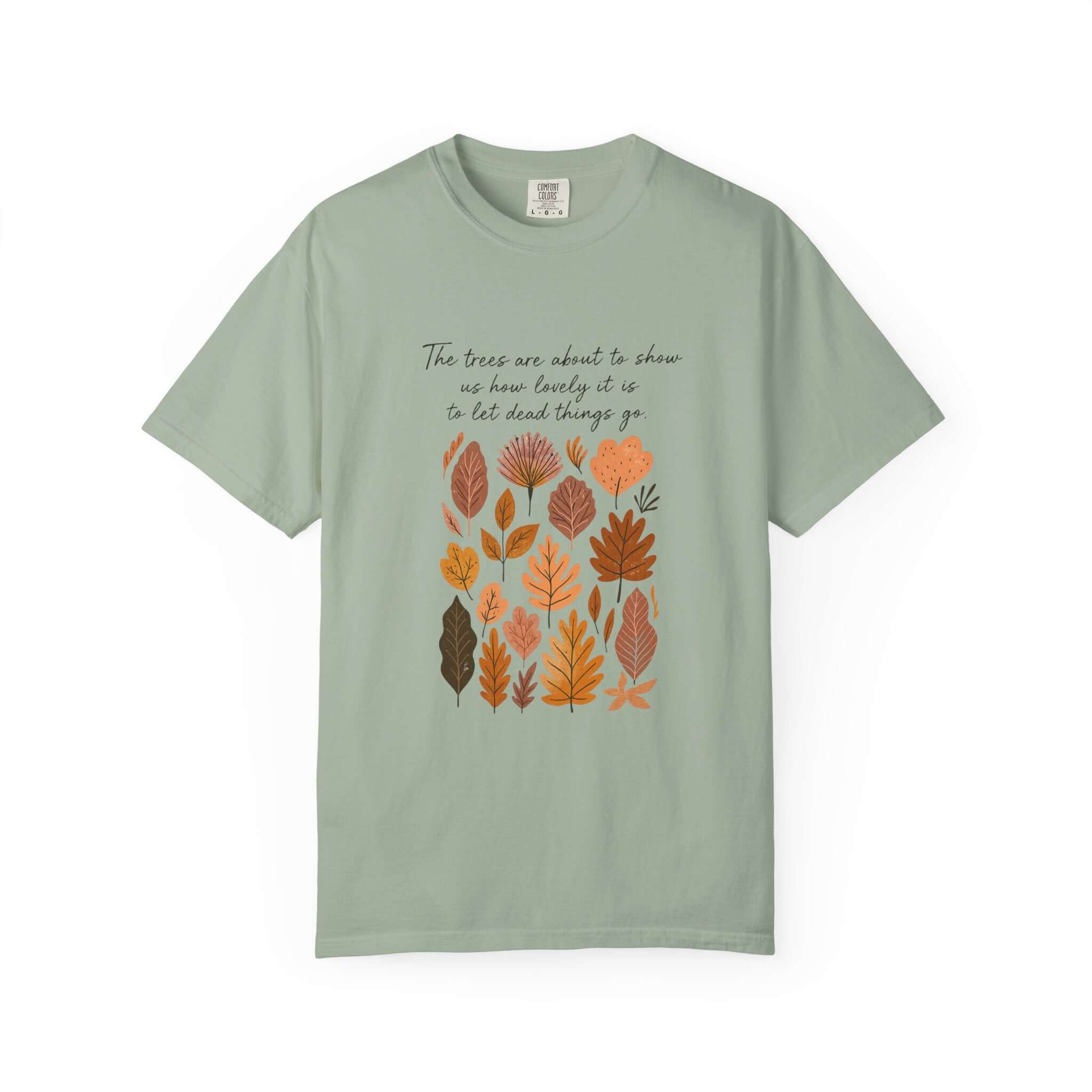 Boho Poem Fall Leaves T-shirt, Fall Shirt, Unisex Fall Top by PopCultureByDesign36