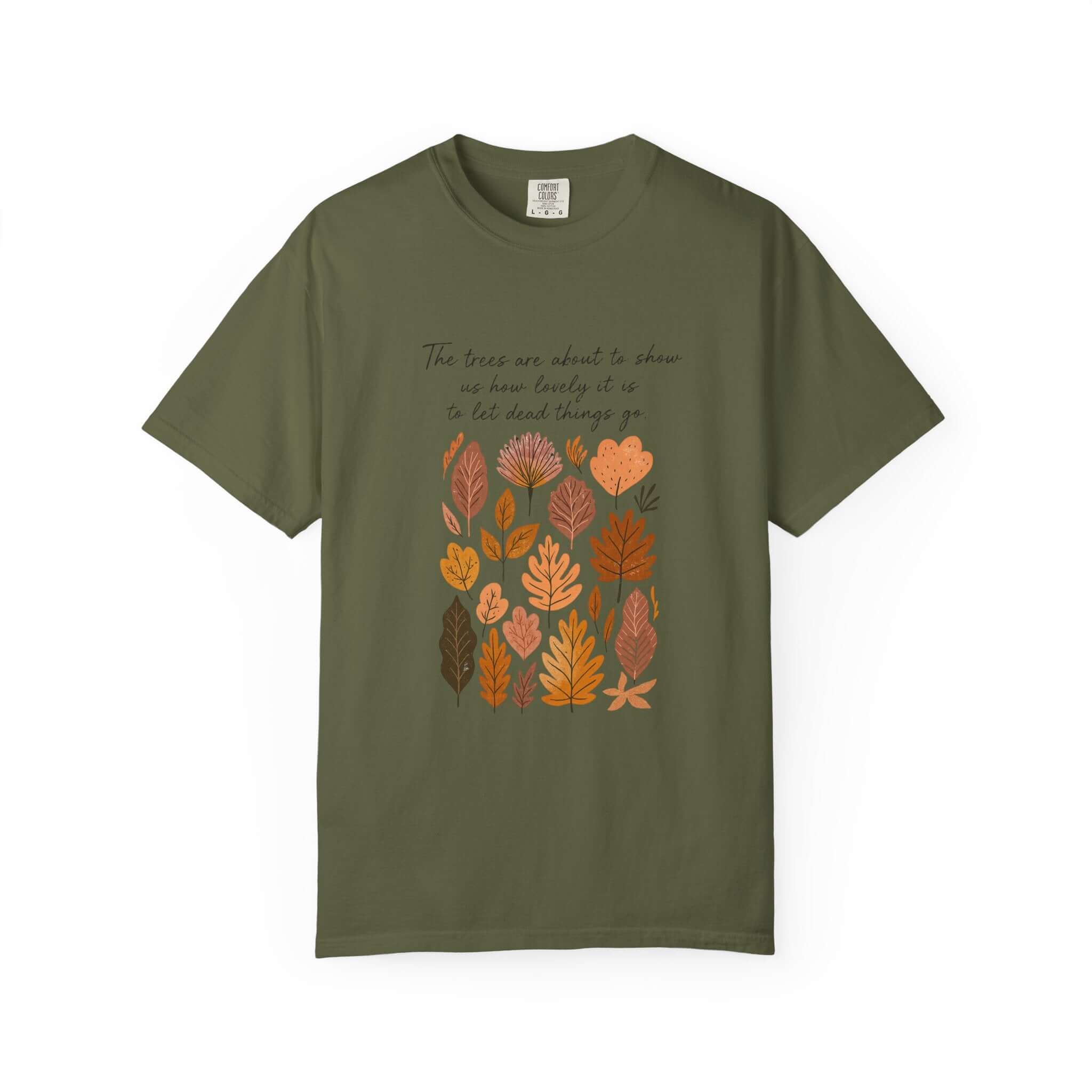 Boho Poem Fall Leaves T-shirt, Fall Shirt, Unisex Fall Top by PopCultureByDesign36