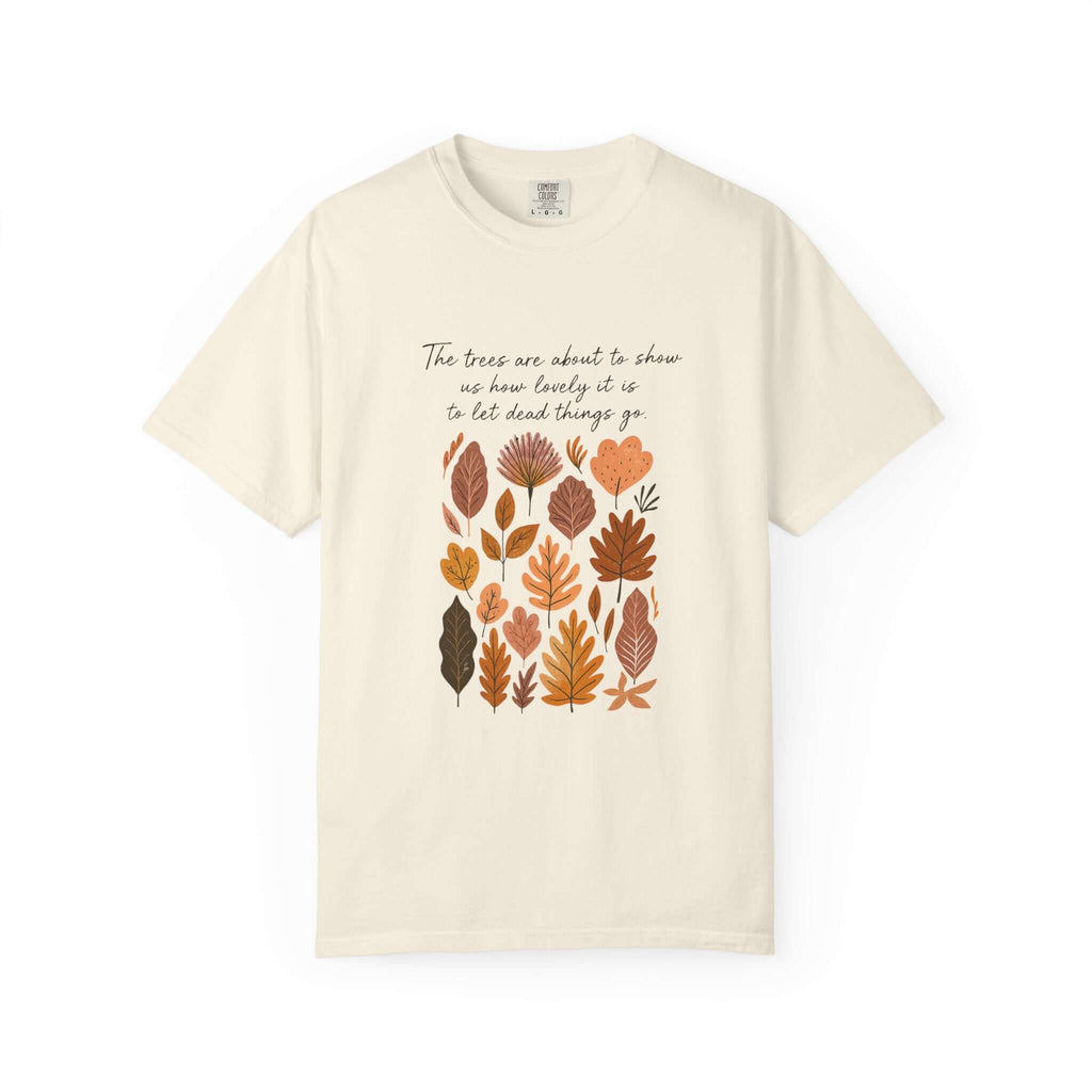 Boho Poem Fall Leaves T-shirt, Fall Shirt, Unisex Fall Top by PopCultureByDesign36