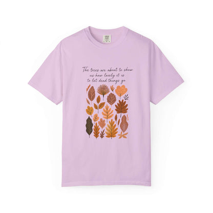 Boho Poem Fall Leaves T-shirt, Fall Shirt, Unisex Fall Top - Popbydesign