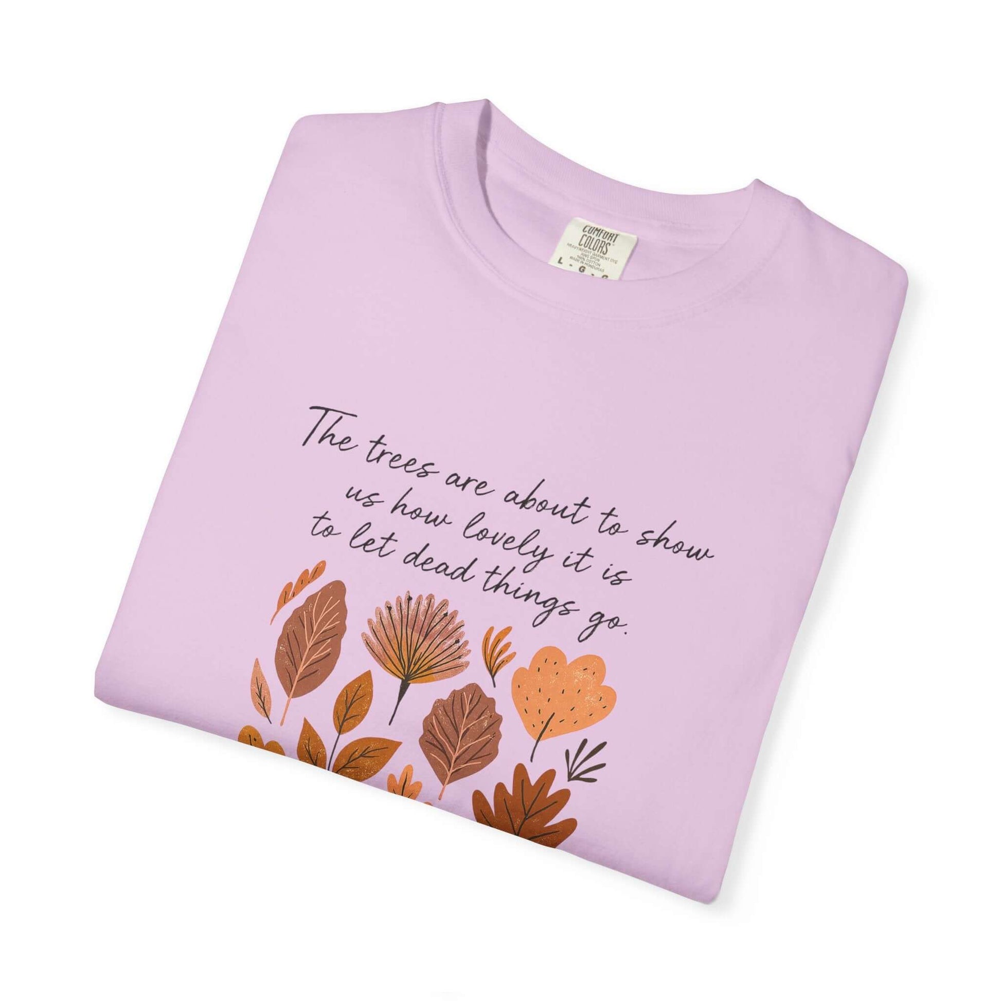 Boho Poem Fall Leaves T-shirt, Fall Shirt, Unisex Fall Top - Popbydesign
