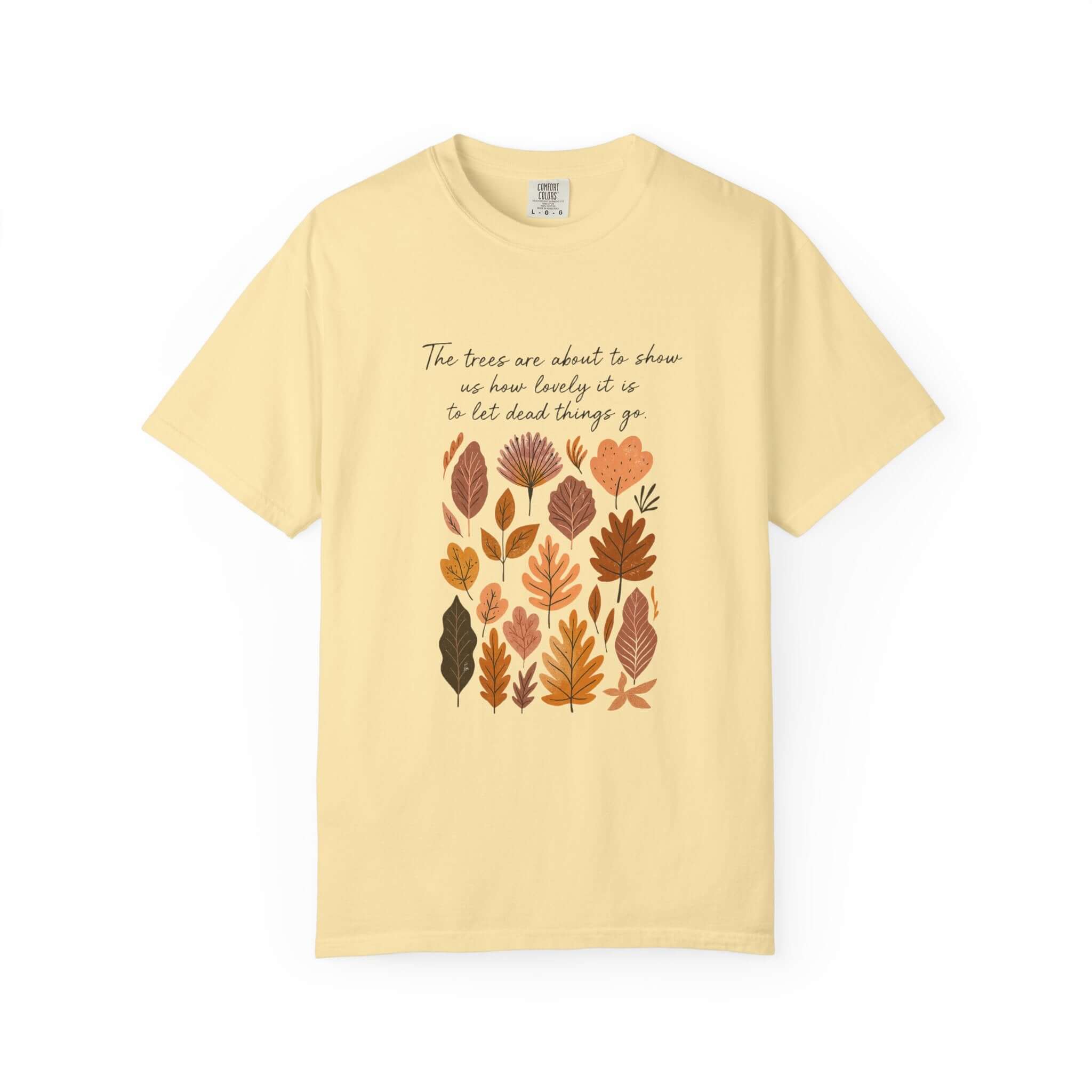 Boho Poem Fall Leaves T-shirt, Fall Shirt, Unisex Fall Top by PopCultureByDesign36