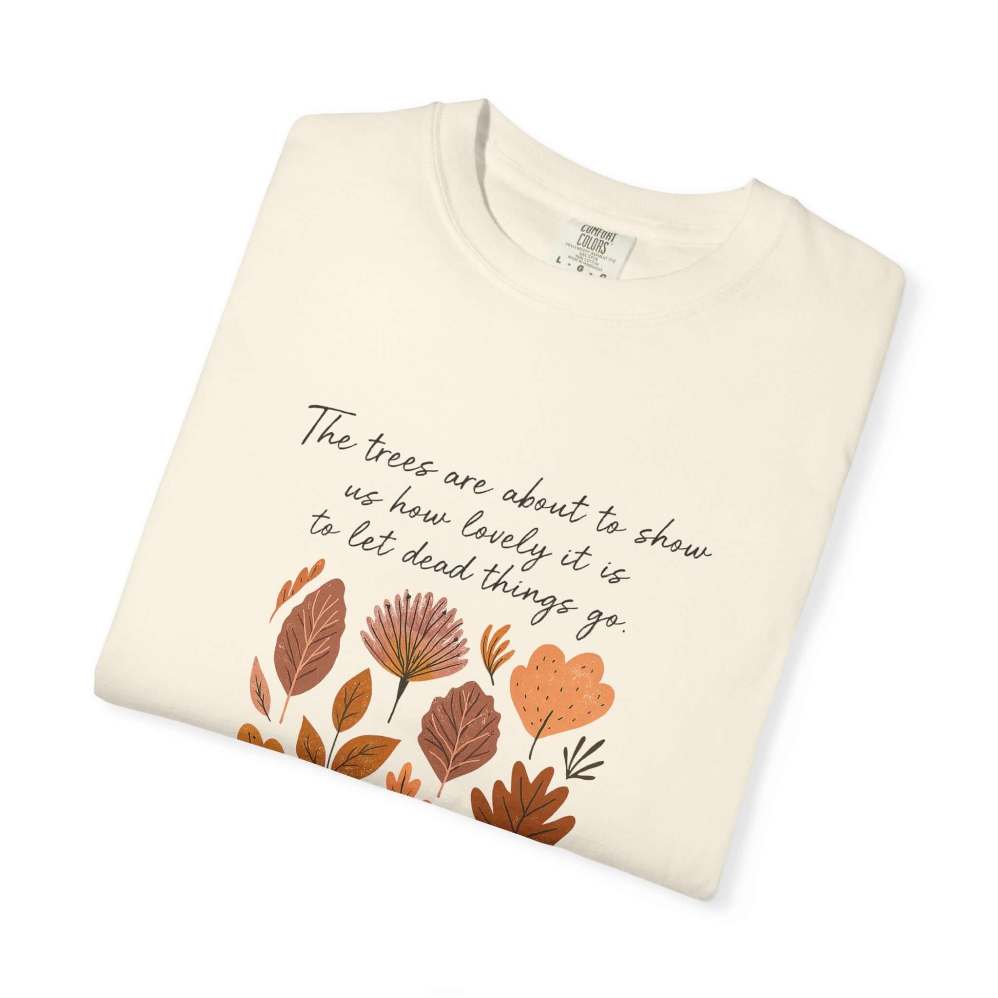 Boho Poem Fall Leaves T-shirt, Fall Shirt, Unisex Fall Top by PopCultureByDesign36