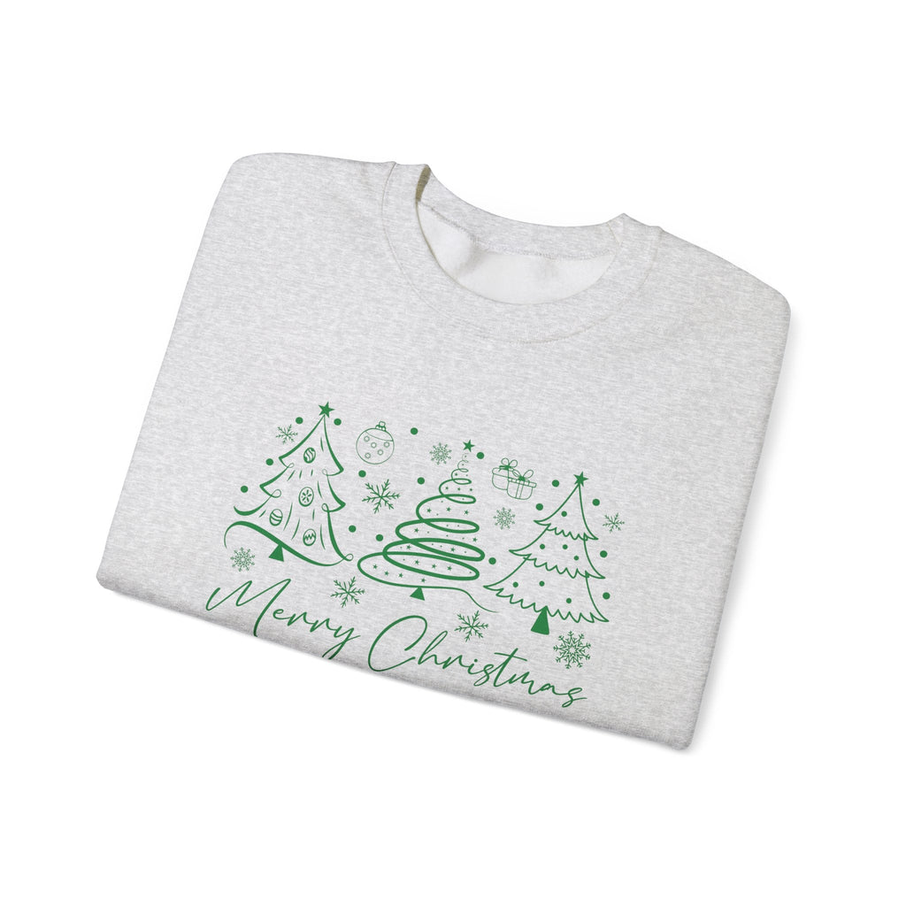 Boho Style Merry Christmas Sweatshirt, Cozy Christmas Outfit by PopCultureByDesign36