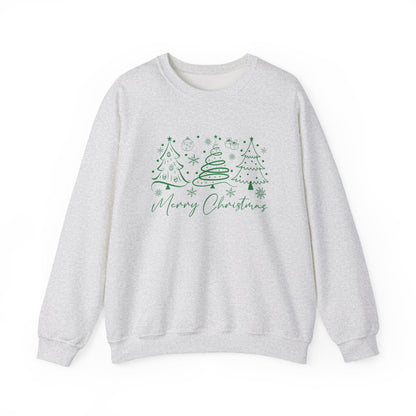 Boho Style Merry Christmas Sweatshirt, Cozy Christmas Outfit - Popbydesign