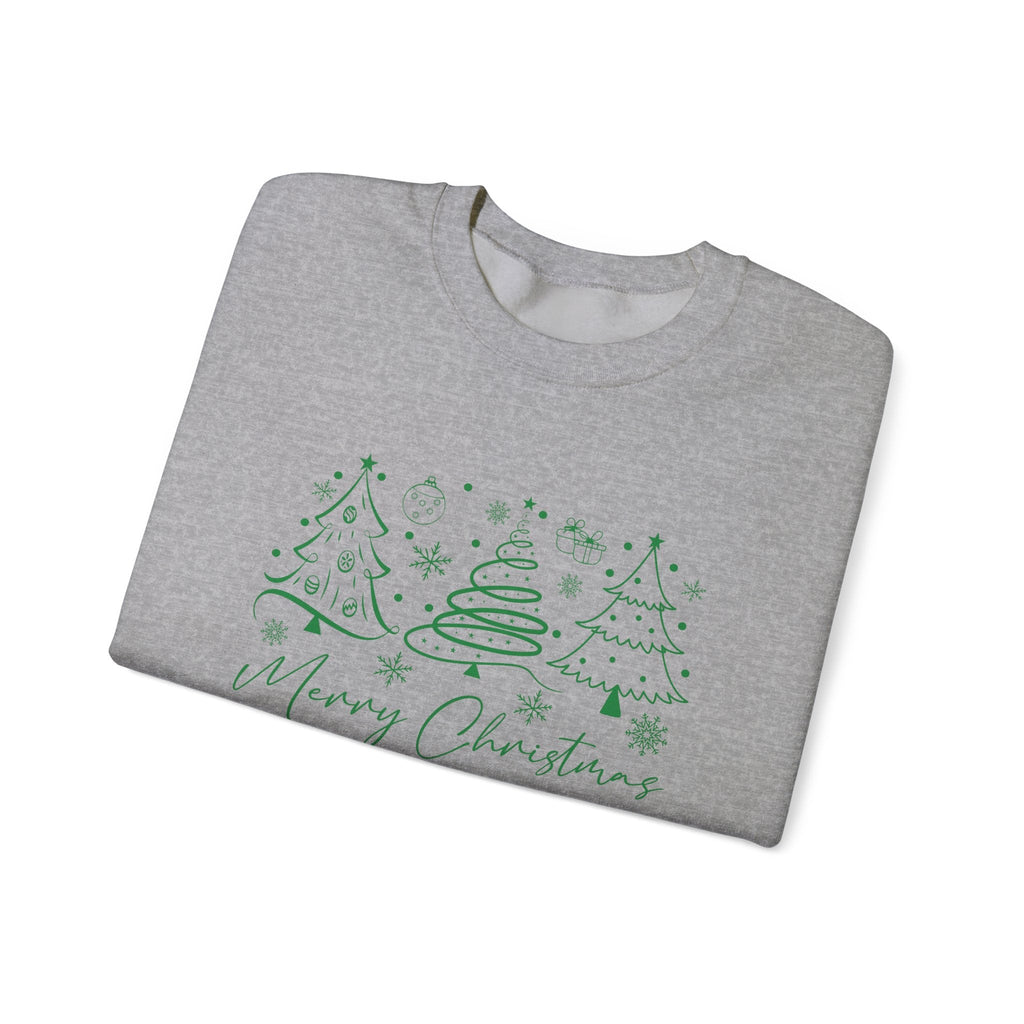 Boho Style Merry Christmas Sweatshirt, Cozy Christmas Outfit by PopCultureByDesign36