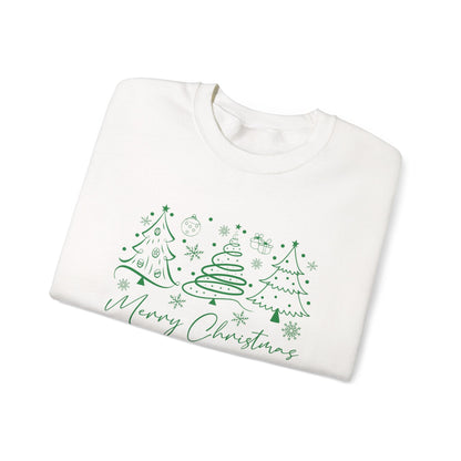 Boho Style Merry Christmas Sweatshirt, Cozy Christmas Outfit - Popbydesign