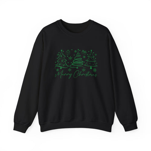 Boho Style Merry Christmas Sweatshirt, Cozy Christmas Outfit by PopCultureByDesign36